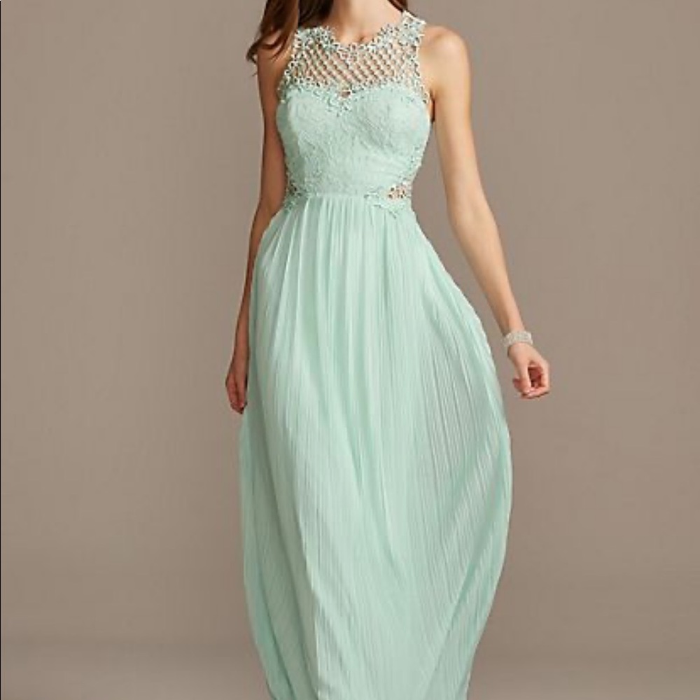 David’s Bridal City Triangles mermaid bridesmaid prom Gown